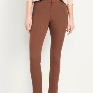 Old Navy High Waisted Skinny Pixie Pants in Brown/Baked Bronze